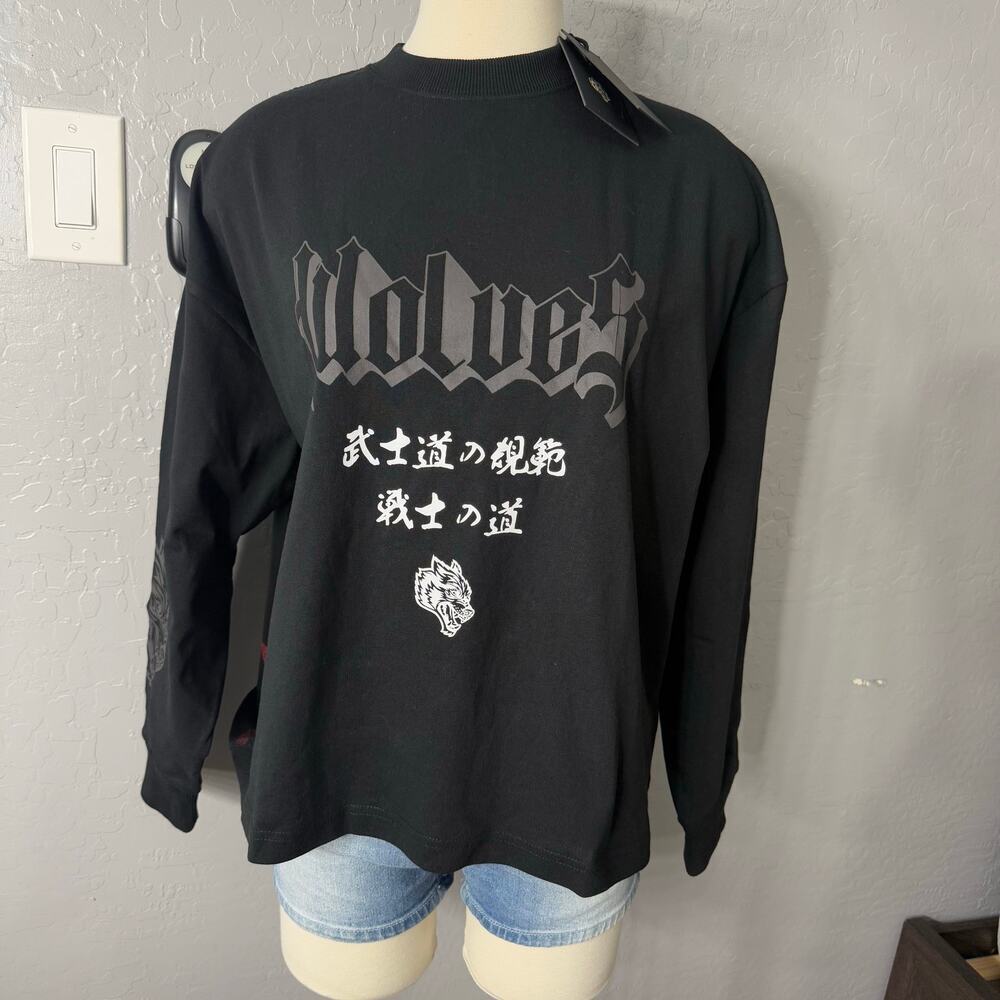 Darc Sport Forever Reborn Grunge Box Cut LS Tee, Black, Small